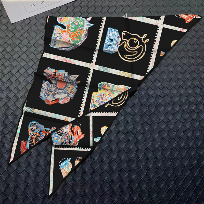 Luxury Bags Hong Kong - Triangle Silk Scarf Luxury Women Summer