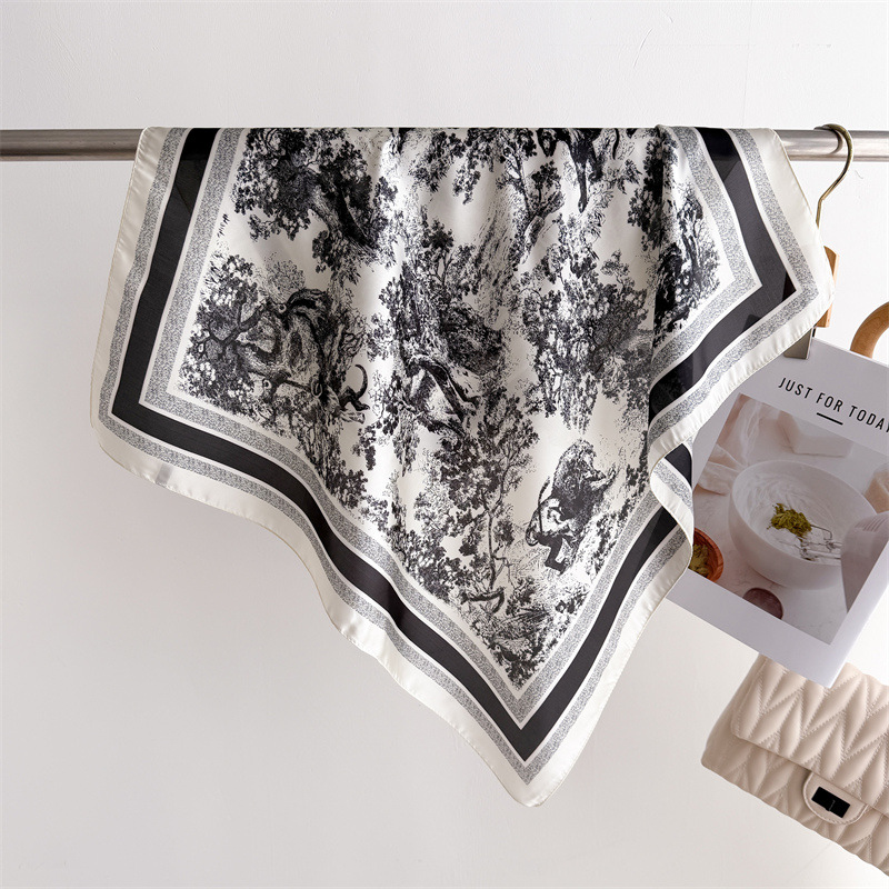 Luxury Bags For Summer - Luxury Jungle Printed Scarves Women's Silk