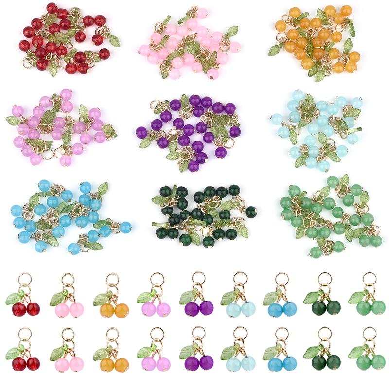 Luxury Bags For Summer - 10Pcs/lot Fashion Delicious Red Cherry Keychain