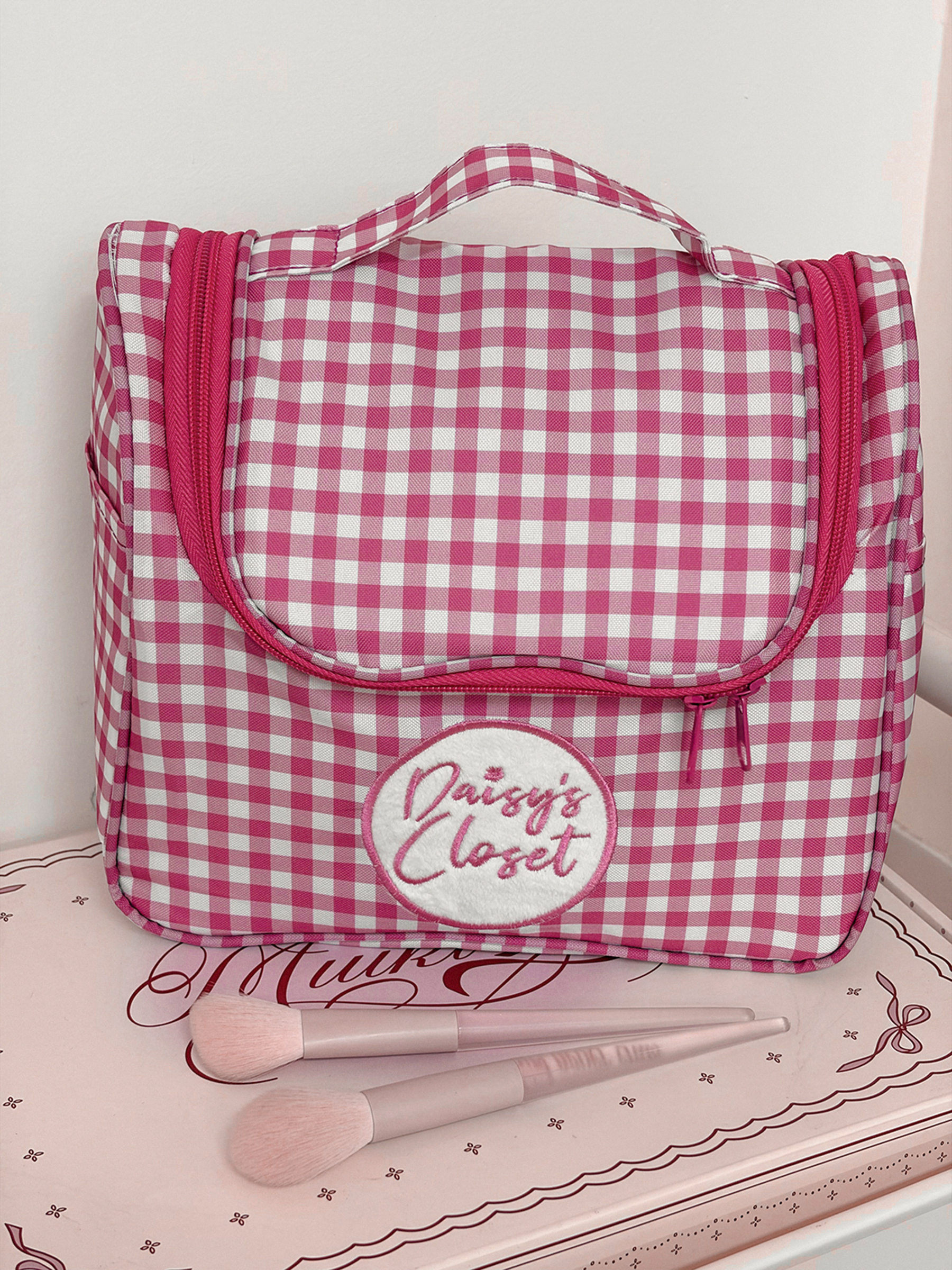 Airfriend Cute Grid Makeup Bag - đánh giá và giá Luxury Bags China Wholesale