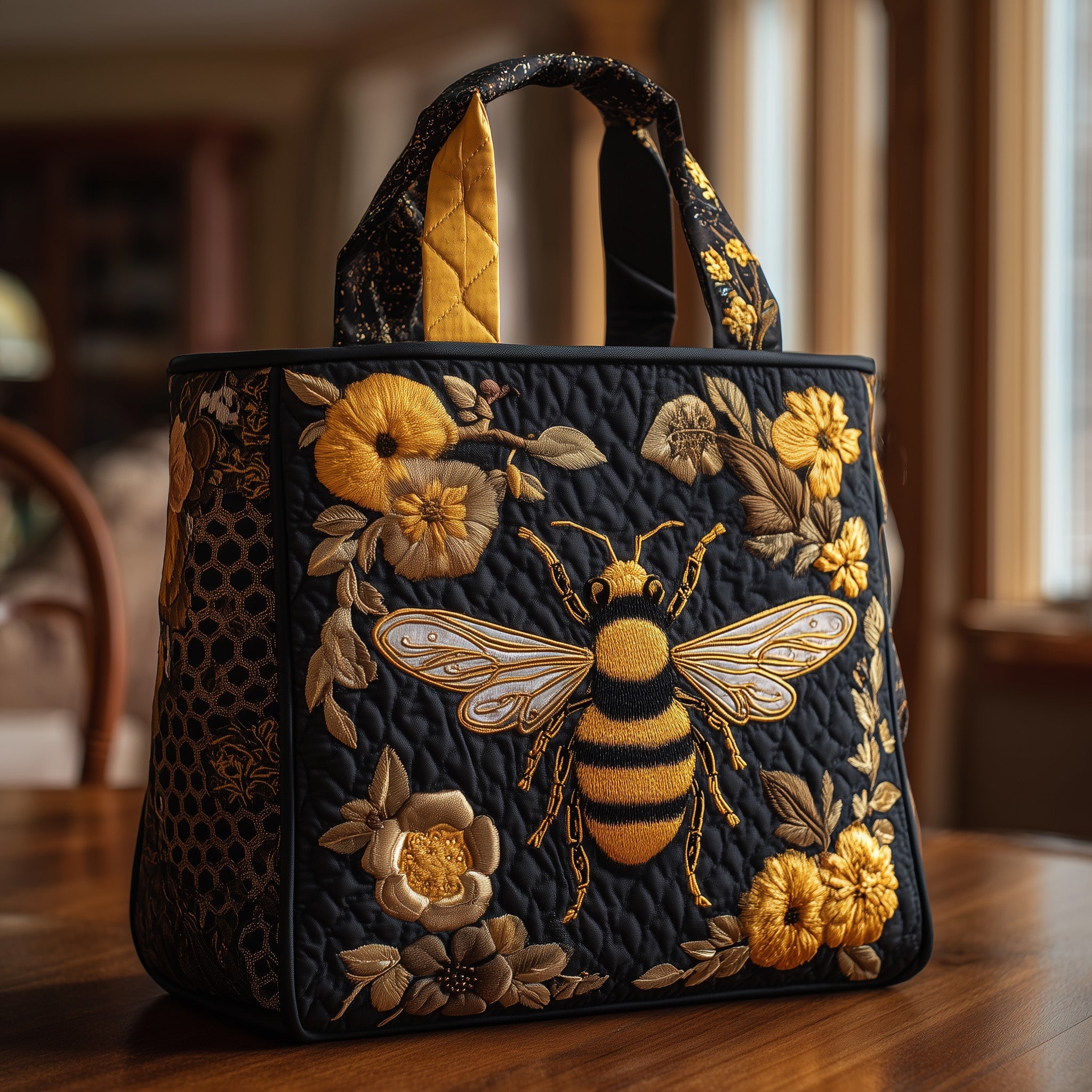 Luxury Black Gold Bee Quilted  - đánh giá và giá Luxury Quilted Bags