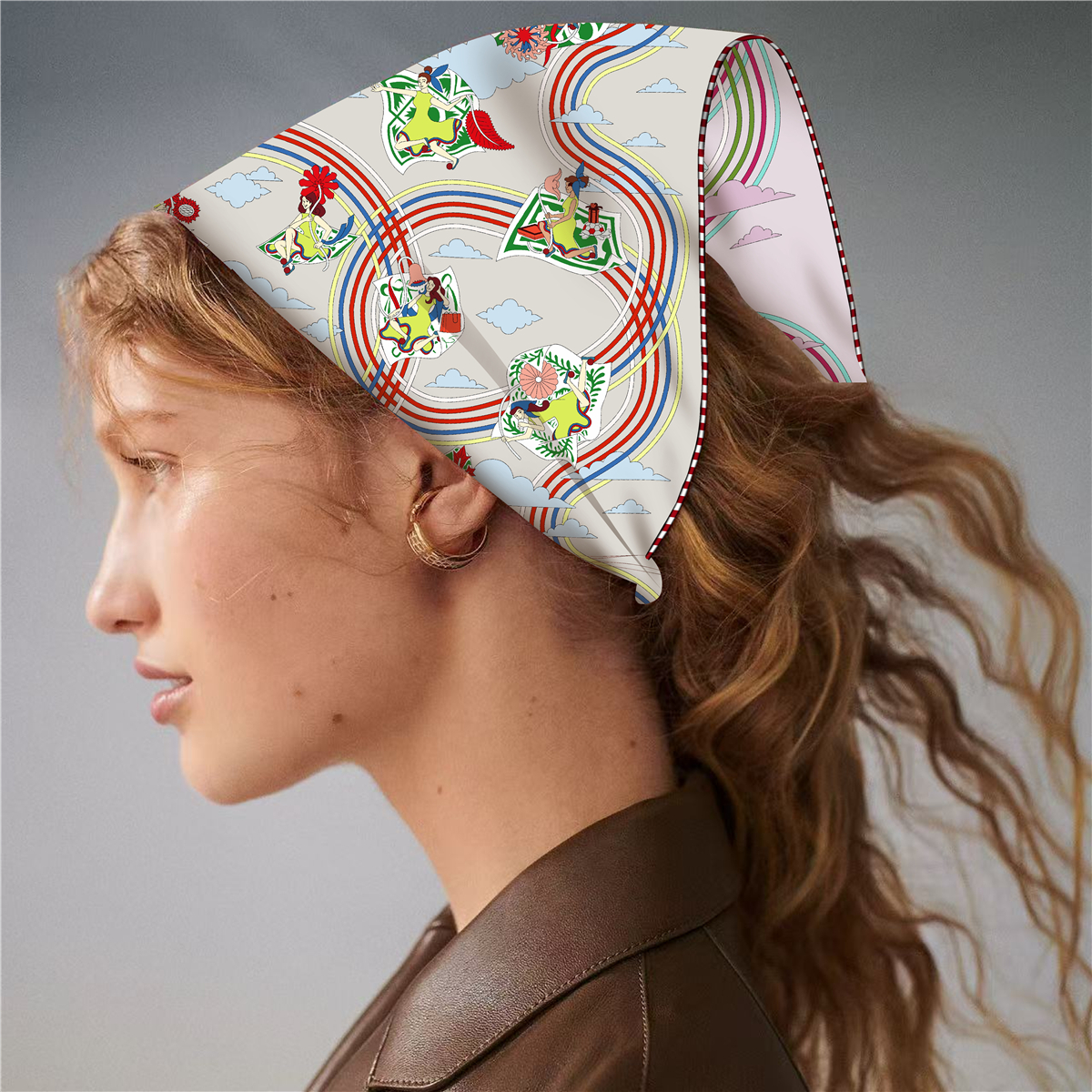 Double Faced Print Small Silk  - đánh giá và giá Luxury Bags Hong Kong