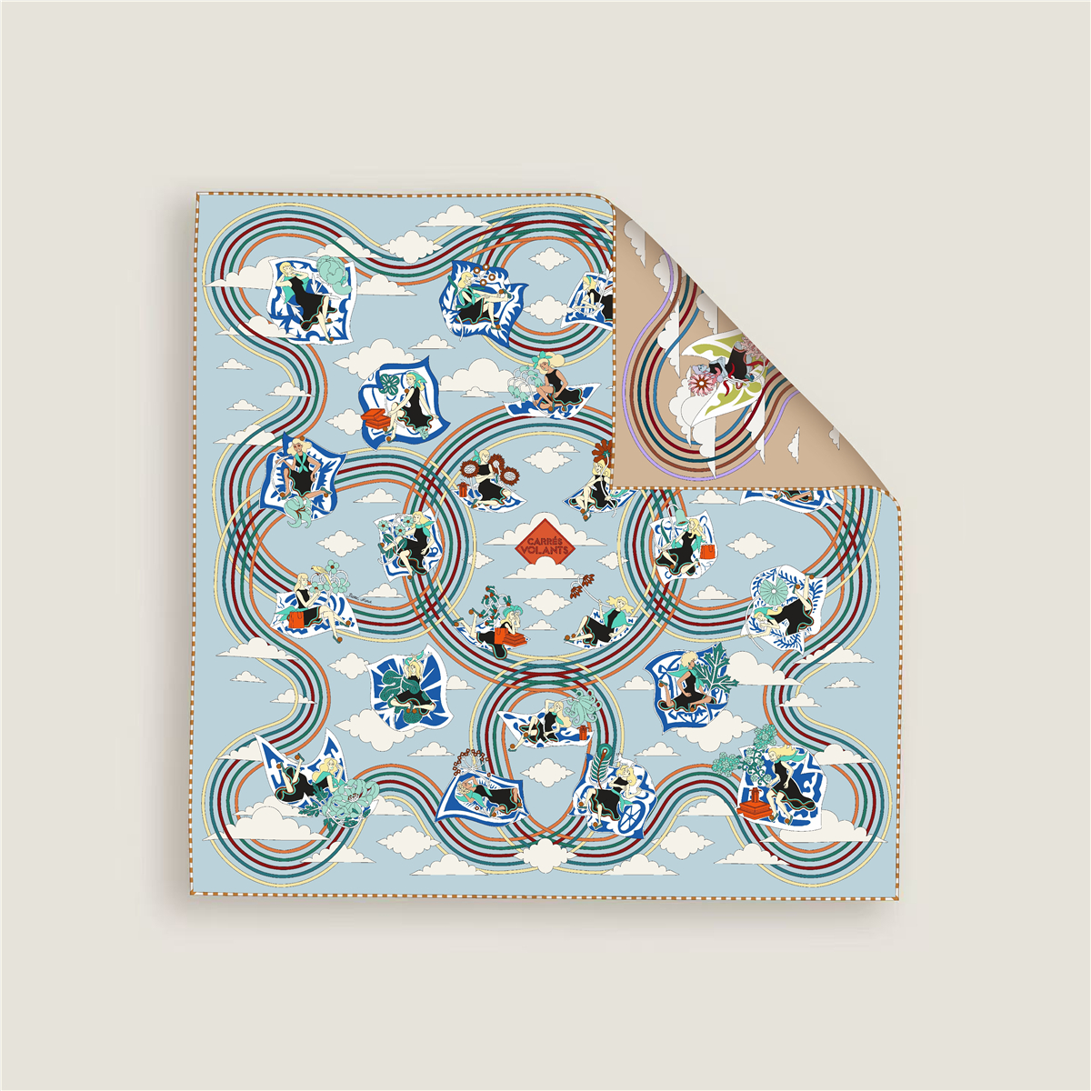 Double Faced Print Small Silk  - đánh giá và giá Luxury Bags Hong Kong