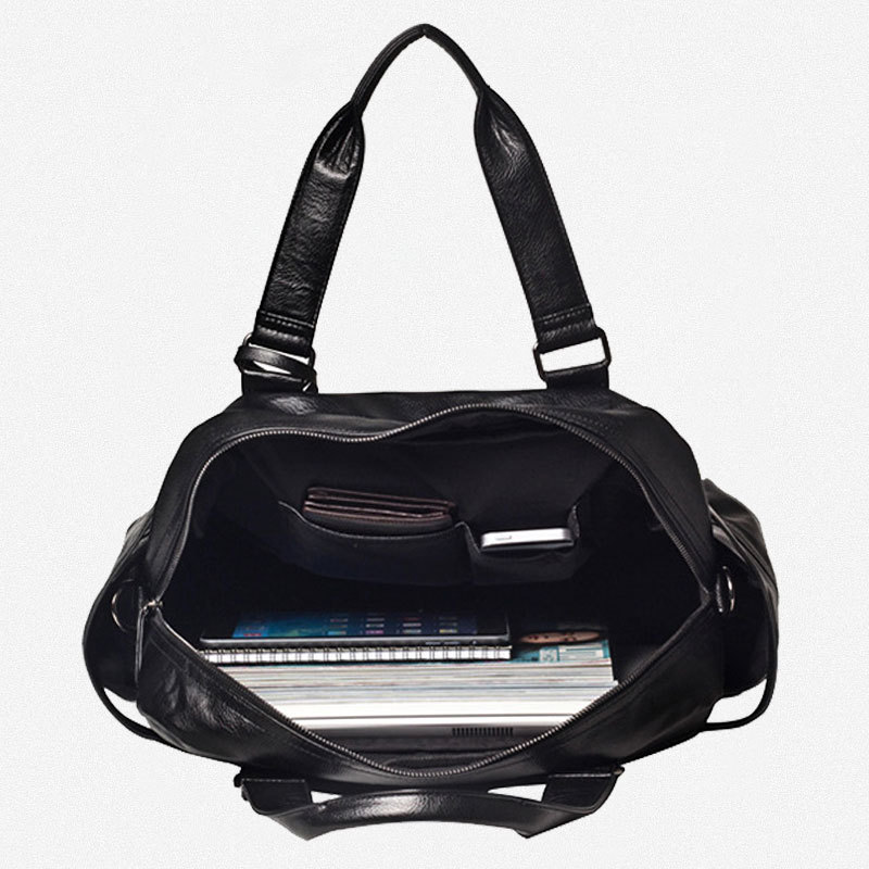 Men PU Leather Briefcase Top-H - đánh giá và giá Luxury Bags With Zipper