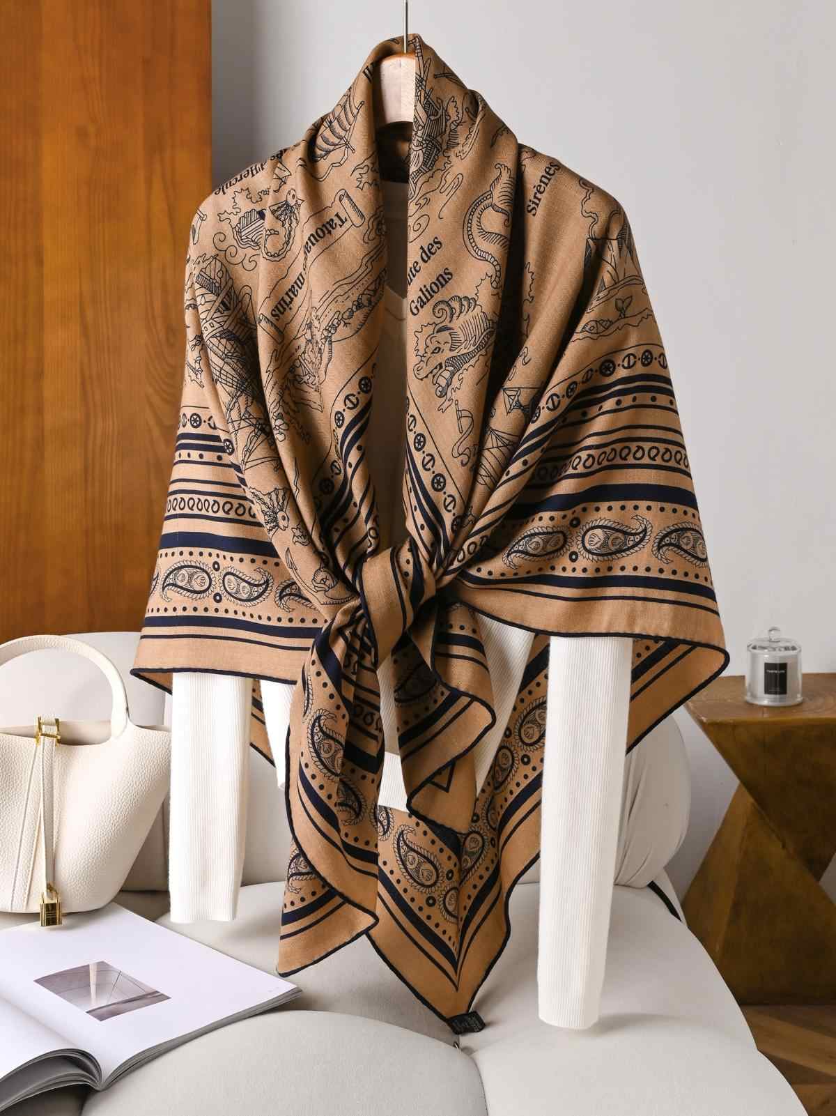 New Silk Wool Scarf Designer L - đánh giá và giá Luxury Bags Hong Kong