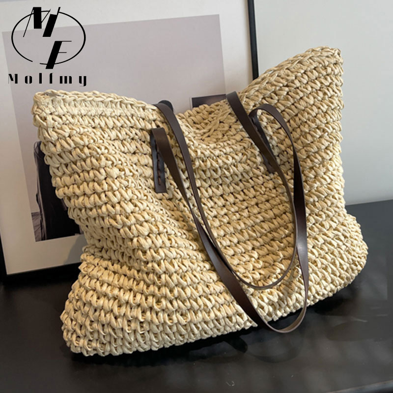 Straw Woven Tote Bags Casual L - đánh giá và giá Luxury Bags For Summer