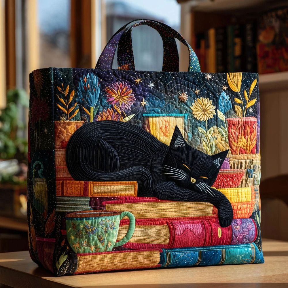 New Cat Pattern Quilted Tote B - đánh giá và giá Luxury Quilted Bags