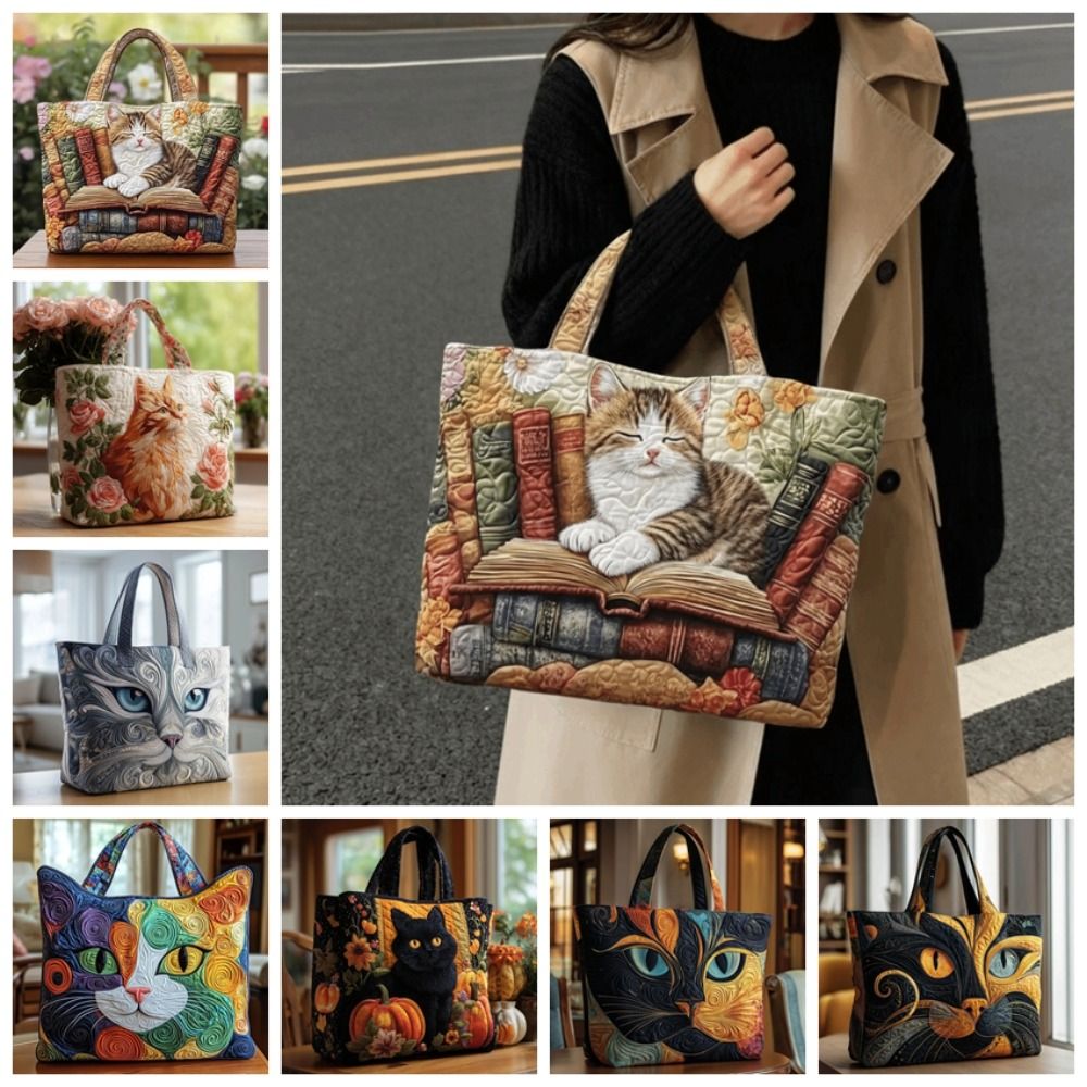 Cat Patterns Women Quilted Tot - đánh giá và giá Luxury Quilted Bags