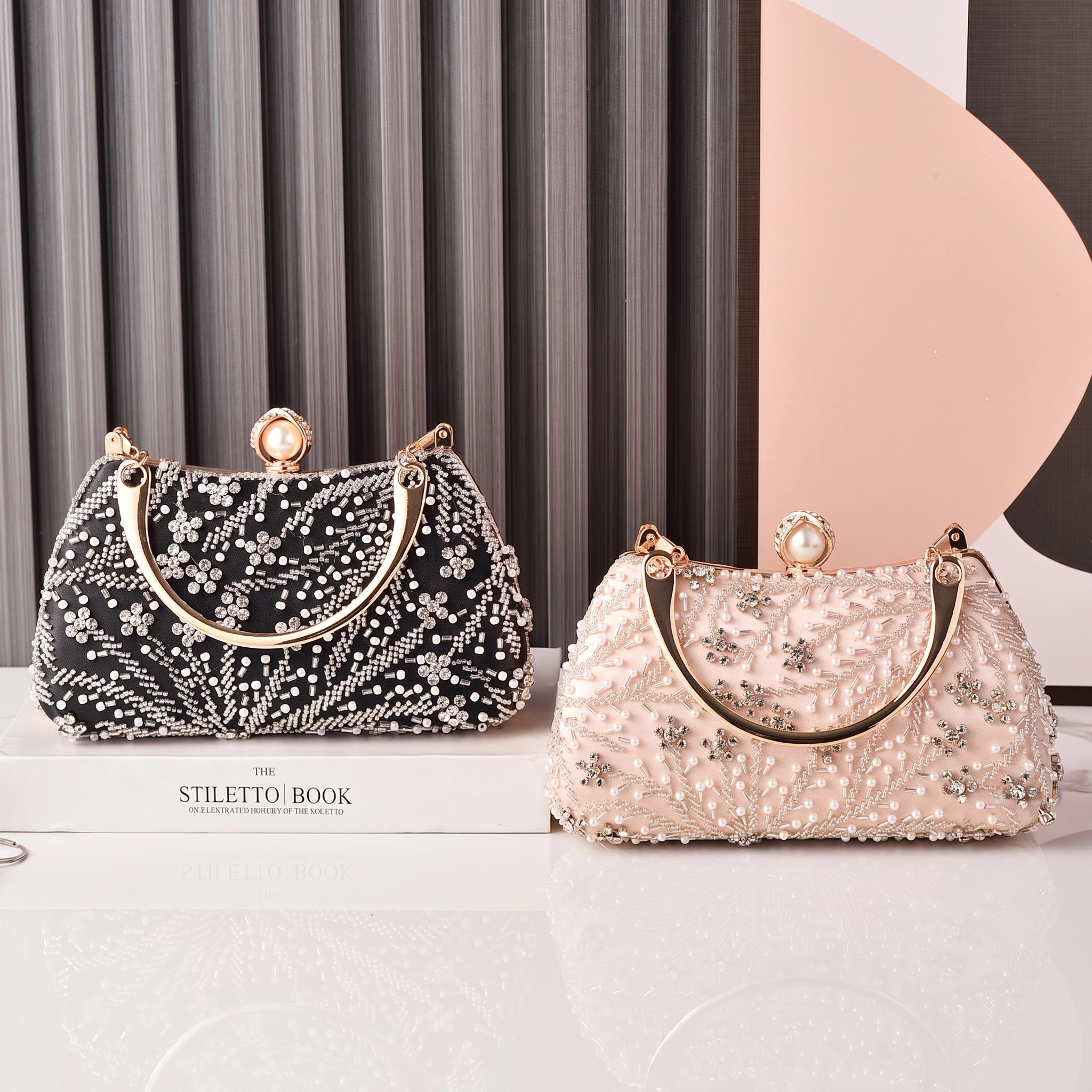Black Handbag Beading Vintage  - đánh giá và giá Luxury Bags China Wholesale