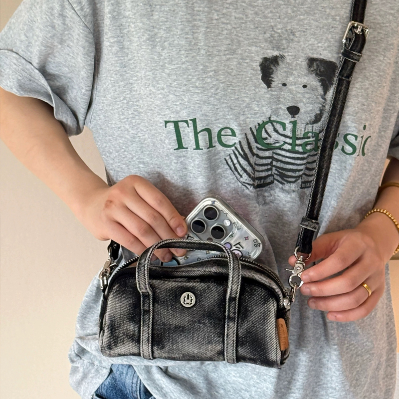 Korean Casual Mini Denim Box B - đánh giá và giá Luxury Bags With Zipper