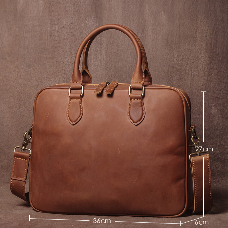 GURO Men Crazy Horse Cowhide B - đánh giá và giá Luxury Bags With Zipper