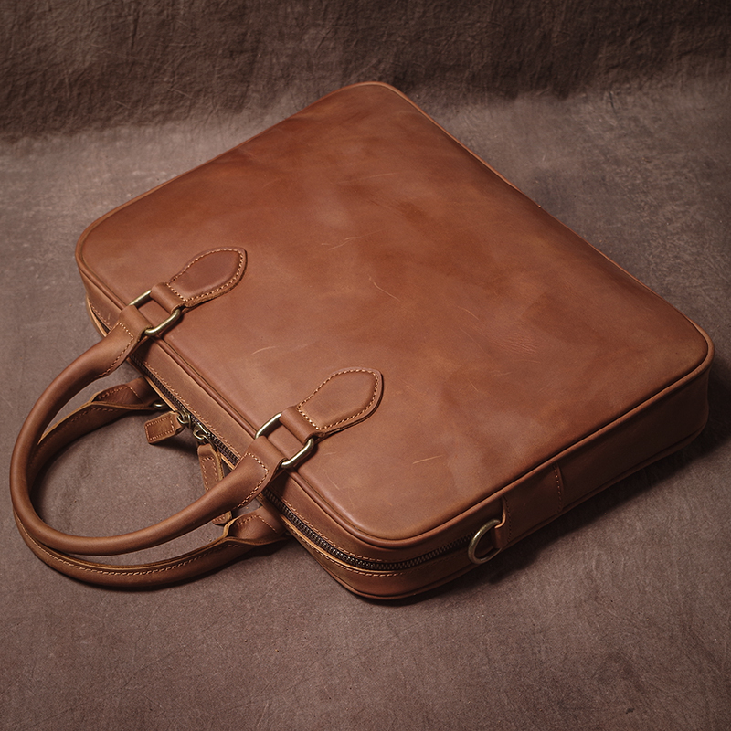 GURO Men Crazy Horse Cowhide B - đánh giá và giá Luxury Bags With Zipper