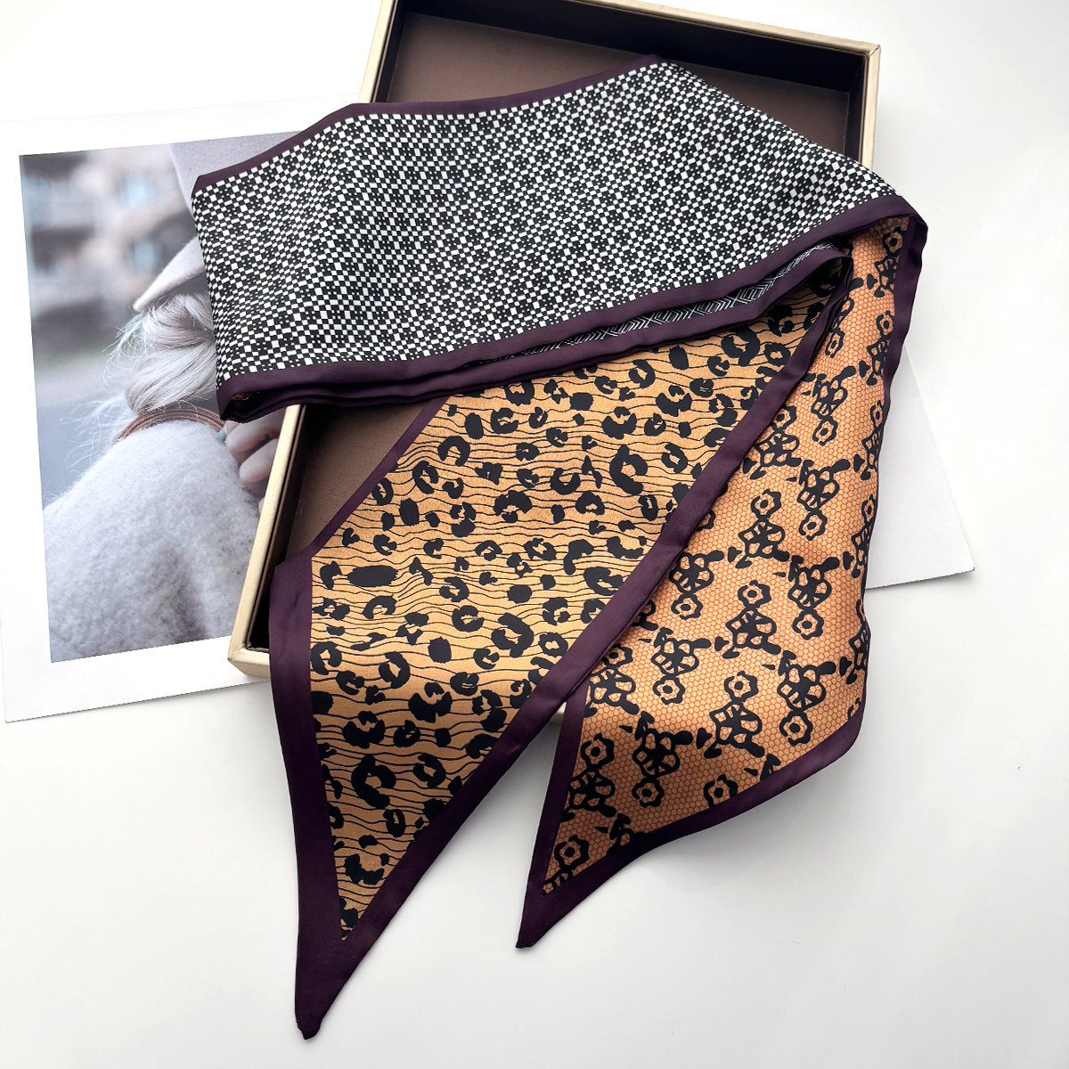 Leopard Printed Skinny Scarf F - đánh giá và giá Luxury Bags For Summer